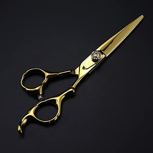 Ножици за сечење коса, 6 Инчен Професионалец Јапонија 440с Челик Луксузни Златни Ножици ножици за коса фризура разредување ножици