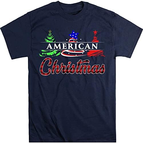 Среќна елка Американско знаме елка зелена црвена подарок за Божиќ