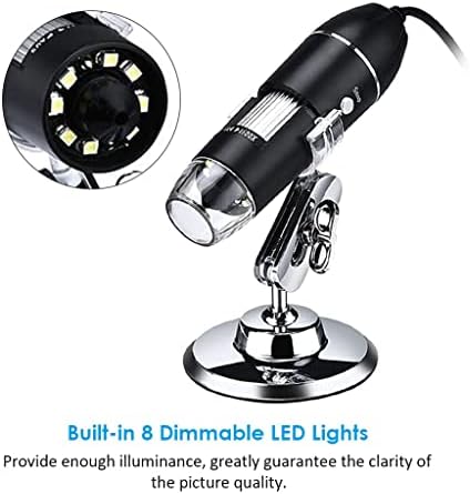 WXBDD Дигитален Микроскоп Лупа Камера Со Светлина Полнење Стојат Рачни Инспекција Зголемувачот