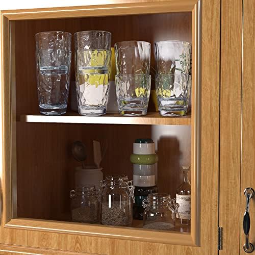 Пластични Чаши За Вода | Комплет од 8 Проѕирни Нераскинливи Чаши За Пиење Чист Акрилен Сок За Повеќекратна Употреба Чаши За Вино |4
