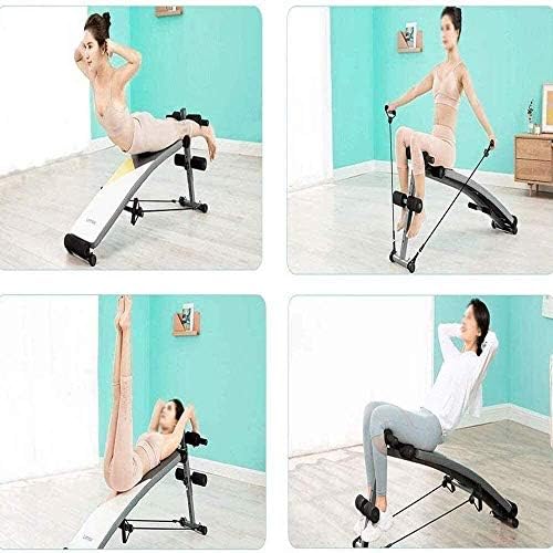 Прилагодлива на клупата за тежина на AOHMG, мултифункционална алатка за вежбање клупа за вежбање за вежби за вежби, седнат наклонети