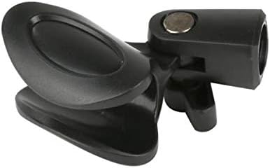Стенд за суспензија на микрофон за микрофон - ножици пролетен под кат -миксен микл со шок монтиран и поп филтер, црна