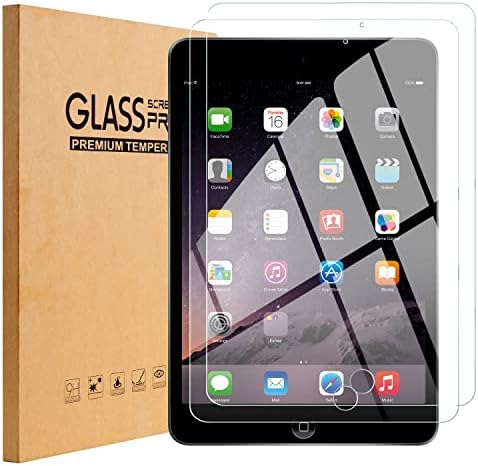 Заштитник на екранот со каленски стаклен екран, компатибилен со iPad Mini 1/2/3 [2Pack], 9H тврдост, ултра чист, анти-корач