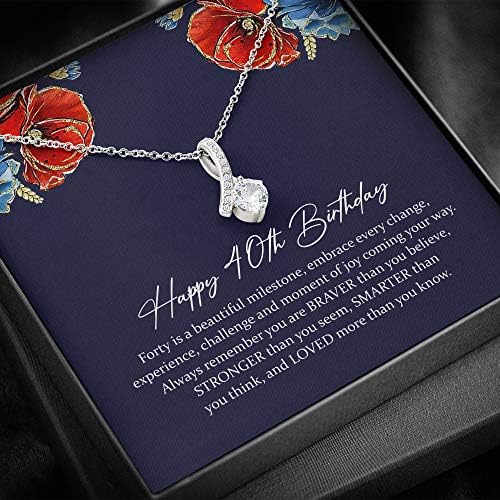 Рачно изработен ѓердан, рачно изработен накит - роденденски ѓердан - 40 -ти роденденски подарок за неа - AB BT741B - накит за