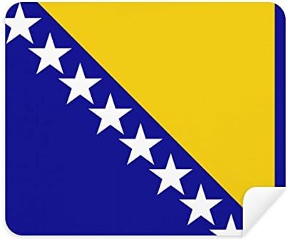 Национално Знаме На Босна И Херцеговина Земја Чистење Крпа За Чистење На Екранот 2 парчиња Велур Ткаенина