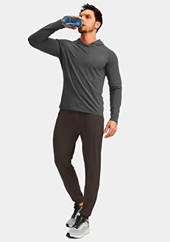 G Постепени машки џогери со џебови со патенти се протегаат со затегнати џемпери атлетски панталони за мажите тренингот за вежбање во теретана