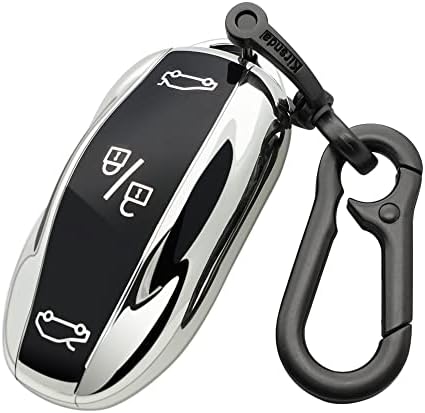 Kirsnda за Tesla Key Fob Cover, со приврзок за клучеви, заштитен случај Fit Model 3, Model Y, Model S Remote Key