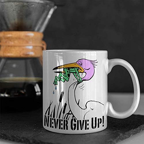 Никогаш не се откажувајте од кригла со кафе - Дневен потсетник за никогаш да не се откажувате од себе - инспиративна кригла кафе