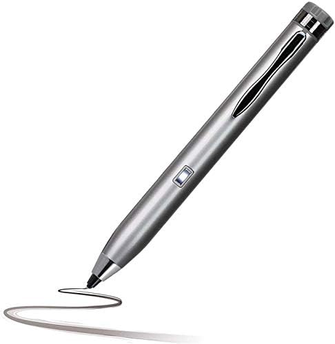 Broonel Silver Mini Fine Point Digital Active Stylus Pen компатибилен со Padgene 10.1 Android таблет компјутер