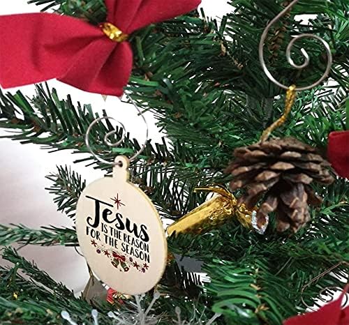 Божиќни украси куки декоративна железна жица за закачалка за елка за украсување на новогодишна елка 100 парчиња