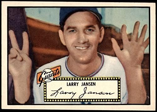 1952 Топс Редовна бејзбол карта5 Лари Јансен Од Њујоршките Гиганти Одделение Одлично