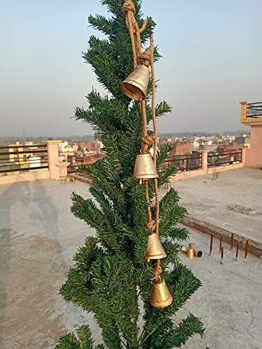 Рачно Изработена Античка Завршница Добијте Ѕвона Од Крави Рустикален Метал Висечки Ветрови Градинарски Украси Божиќни Ѕвона