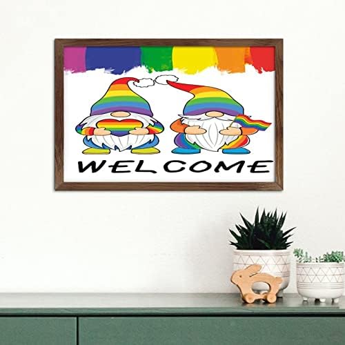 ЛГБТК геј лезбејска гордост парада виножито гном дрво врамен знак уметнички декор инспиративни бои хомосексуални слатки животински