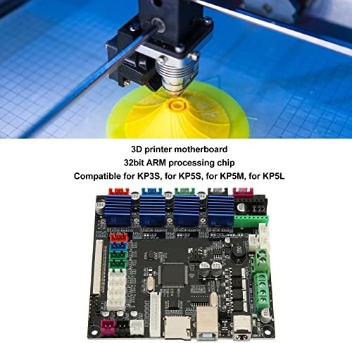Gowenic 3D табла за печатач за Kingroon KP3S, 3D матична плоча за печатач, чип за обработка на рака 32bit v1.3 Молчи за печатач за тивок возач