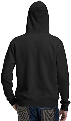Дуксери маички со духови трендовски пуловер качулка за тинејџери мажи млади црно