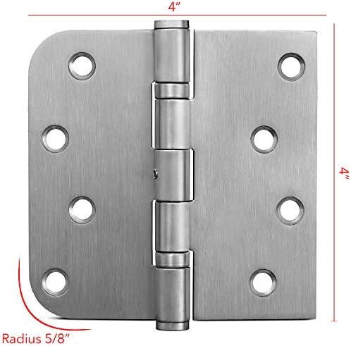 KS хардвер не'рѓосувачки челик со лежишта на вратата на вратата на вратата | Хардвер за внатрешни работи на тешка и надворешна