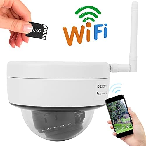 Поддршка за камера од 1080p IP Dome Wired/WiFi Вмрежување за систем за безбедност на домот на отворено водоотпорен систем за безжична