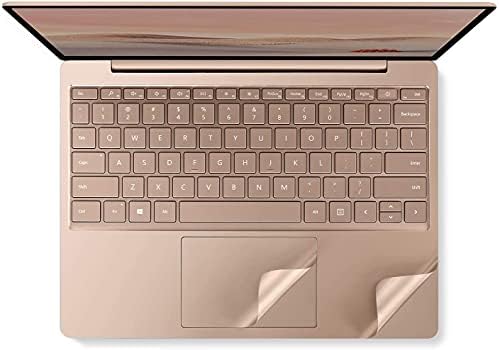 VFENG-Премиум 4-во-1 ултра-тенки покривка на кожата за 12,4 инчи 2020+ Go Microsoft Surface Laptop Go и 2022+ Површински лаптоп одете 2-розово злато