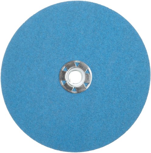 Norton Bluefire F826p Speed-Lok Abrasive Disc, поддршка од влакна, цирконија алумина, дијаметар од 7/8 Arbor, 5, Grit 24