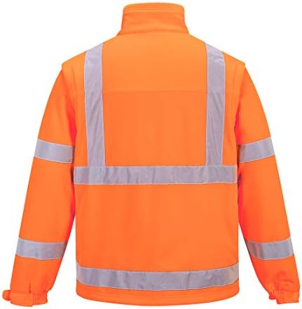 Portwest US428Orm Редовно вклопување hi-vis 3L Softshell јакна, средна, портокалова боја