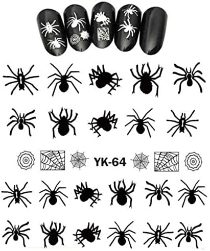 Налепници за уметност за нокти на пајакот Ноќта на вештерките