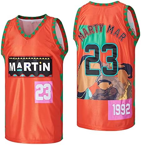 АЦИАЛ МАРИ Марти 23 март# Мартин 1992 ТВ -шоу кошаркарска дрес зашиена