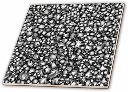 3дроза Густа кластер на црно-бели случајни хаотични форми со засенчување. - Плочки