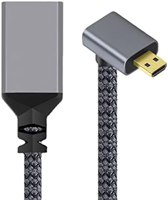 Chenyang CY Микро HDMI До HDMI Кабел, Микро HDMI 1.4 Машки До HDMI Женски 4k Продолжен Кабел 90 Степен Под Агол