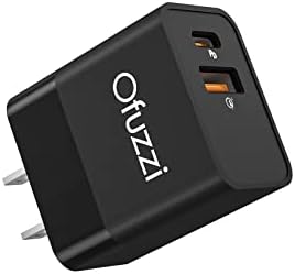 Ofuzzi 20W USB - C Ѕид Полнач-USB-C И USB-Додаток За Полнач Со Двојна Порта Рачна Правосмукалка, Pd Адаптер За Брзо Полнење За Телефон, Подлога