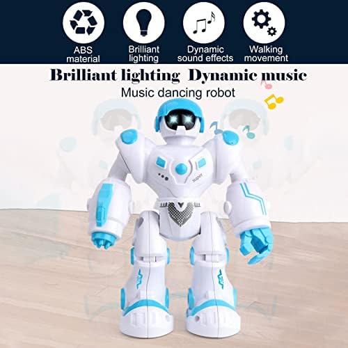 Скфвкаб Електрични Играчки Подарок Одење Робот Прошетка Робот Робот Звук Прозрачен Простор Образование Сензорни За Момчиња 3 Години