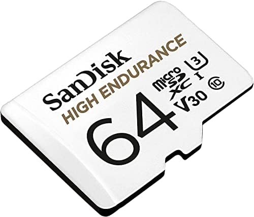 Sandisk 64GB Висока Издржливост Микро SD Мемориска Картичка Работи Со Wyze cam v3 Pro, Wyze Cam Отворено v2 Паметни Камера Пакет Со Сѐ, Но Stromboli