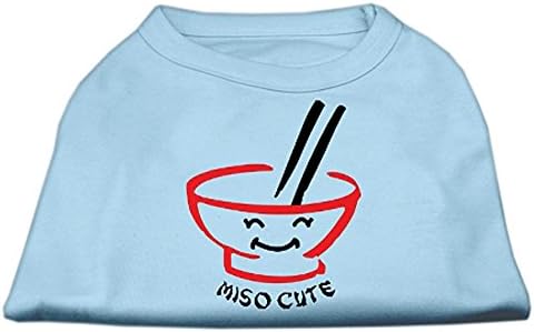 Mirage Pet Products Miso Cute Screen Print Mirts Baby Blue X -Large - Големина 16