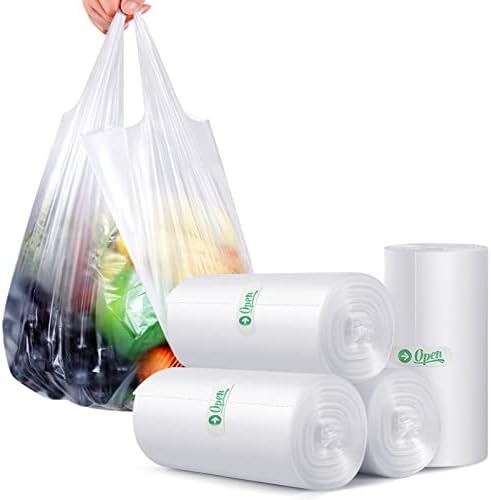 2,6 галон 120 парчиња торби за ѓубре, мали пластични кеси со рачка, силни вреќи за отпадоци од отпадоци, торбички за отпадоци за