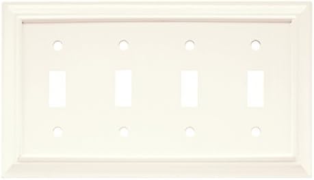 Brainerd 64536 Wood Architectural Quad Toggle Switch Wallидна плоча / Switch Plate / Cover