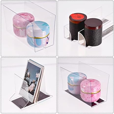 Meccanixity L Type Sholf Dilders, PVC Clear Clacle Separator Organizer Clapboard for кујнски кабинет Кабинет за канцеларија за