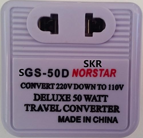 SKR N Star 50 Watt Step Down Converter - Меѓународен конвертор за патувања - 220-240 V до 110-120 V