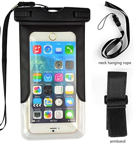 Сува Торба За Мобилни телефони Водоотпорна Торбичка Чанта Со Ремен За apple iPhone Samsung GOOGLE Lg Huawei Black