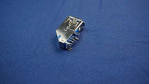 Снабдувања за електрични капацитети на Davitu - 1000pcs USB 3.0 исправено од типот конектор женски сад преку дупка сина изолатор 1 порта