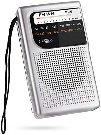 АМ ФМ радио со звучник и приклучок за слушалки, мало транзистор радио, управувана батерија, најдобар прием за мини радио антена за итни случаи