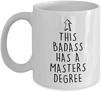 Собилар, Смешно Дипломирање Кафе Кригла Подарок-Овој Лош Има Магистерски Степен Чаши за Дипломирани Студенти Ученици 11оз, Бело,