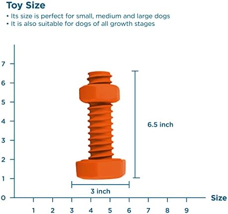 ЦРНА+Декер Пискање Куче Џвакање Играчка Издржливи Заби-Чистење, Тешко Речиси Неуништливи За Мали, Средни &засилувач; Големи Кучиња,