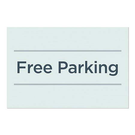 CGSignLab | Бесплатен Паркинг-Основен TealПрицврстување На Прозорецот | 18x12