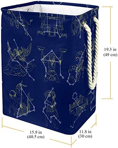 Нехомер Хороскопски Симболи И Соѕвездија 300д Оксфорд Пвц Водоотпорна Облека Ја Попречува Големата Корпа За Перење За Ќебиња Играчки За