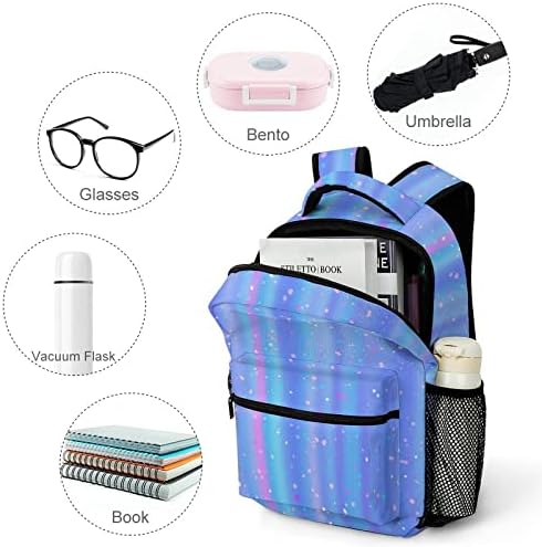 Шарени точки ранец за патување со прашина, модна торба со рамо, мала тежина, мулти-џебна дневна пакет за училишна студија работа шопинг