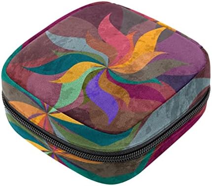 Санитарна торба за складирање на салфетка, торбичка за подлога, торбичка за подлога, мала торба за шминка, апстрактна уметност