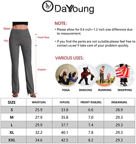 ПАНТАЛОНИ За Јога За Јога ЗА Жени За Контрола На Стомакот Панталони За Чизми За Вежбање Висок Струк 4 Насочни Панталони За Истегнување