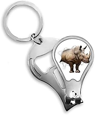 Animalивотински хартија пауза шокови на носорог со нож на ножеви за ножеви за ножици на ножици на ланец на ланци