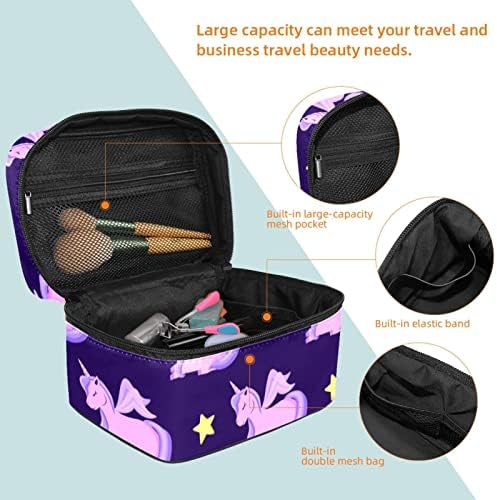 торба за Шминка за Патување јојоамој, Слатки Еднорози Од Бајка Голема Козметичка Торба Организатор На Шминка Мултифункционални Торби За Тоалети