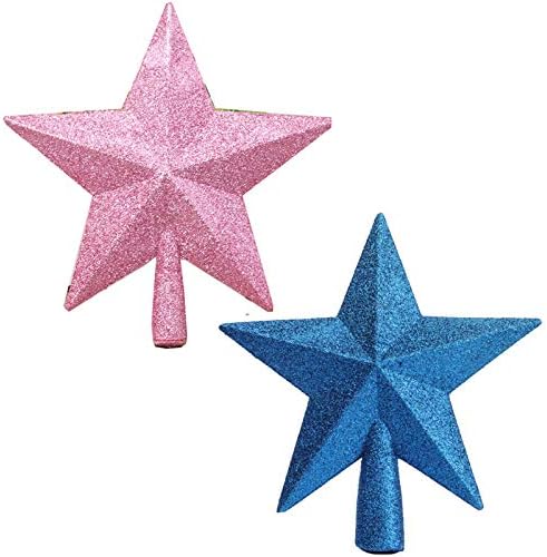 2 Пакет Блескави Мини Ѕвезда Елка Врвот Ѕвезда Дрво За Мали Новогодишни Елки Орнаменти