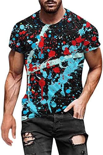 2023 година Нови мажи моден пролет лето лето -случајниот краток ракав o врат печатени маици врвни блузи дама мода врвен врв